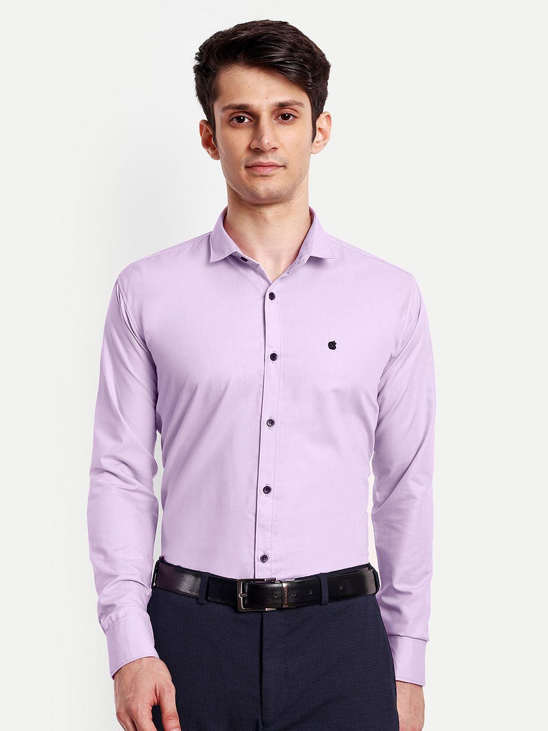 getchi premium spread collar applique regular fit formal shirt
