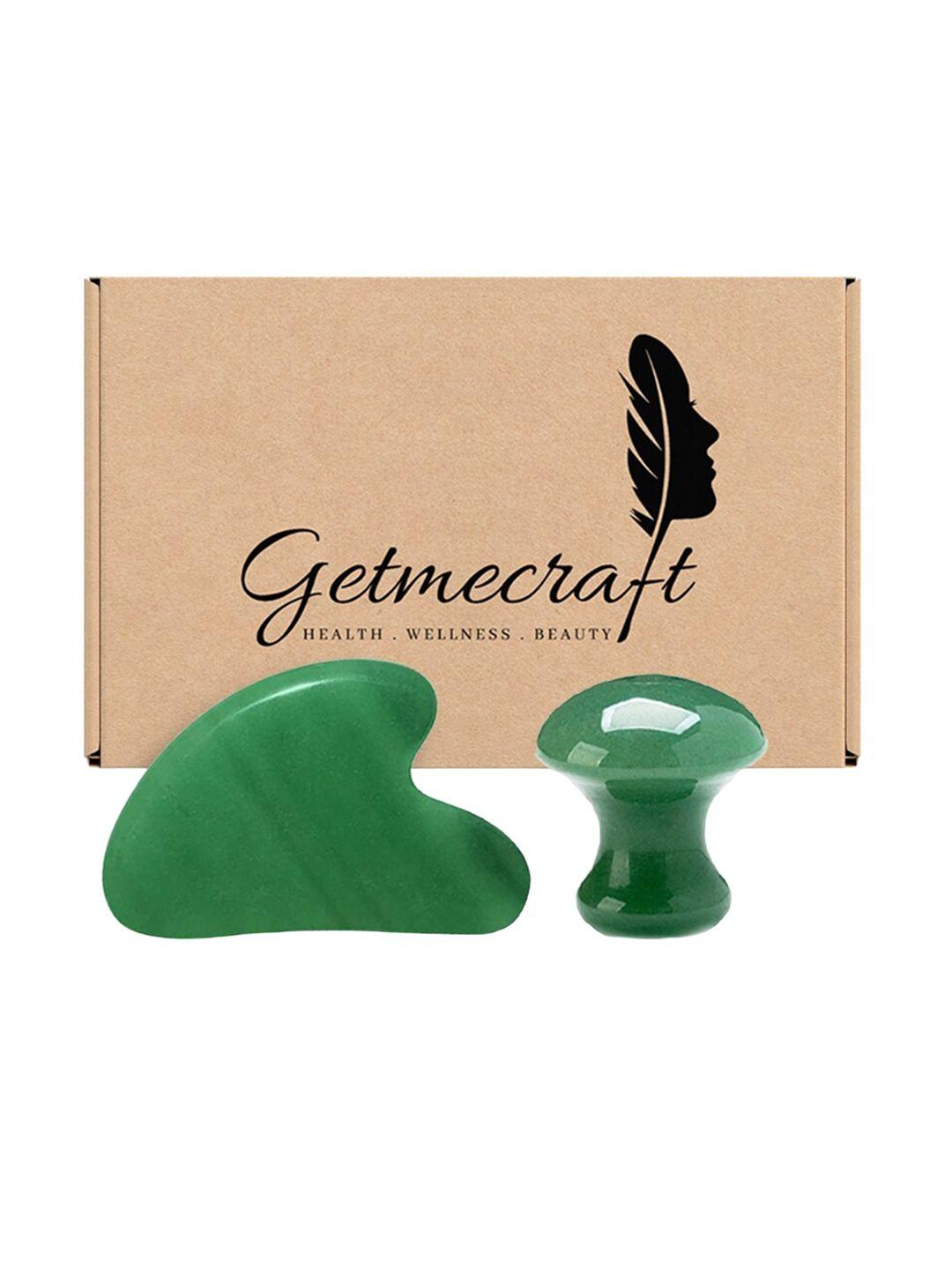 getmecraft jade gua sha & mushroom gua sha facial massage tool