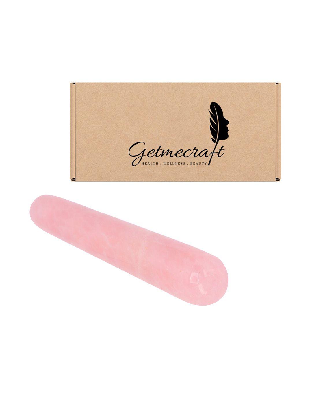 getmecraft rose quartz wand gua sha tool