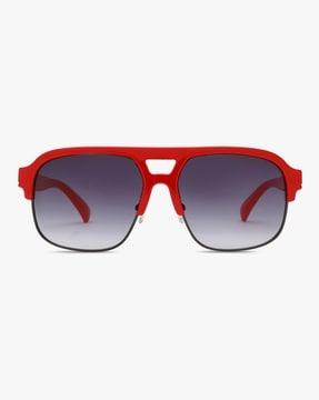 gg2140 66b 58 s half-rim square sunglasses