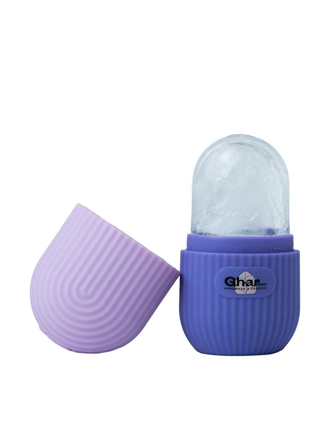 ghar soaps face & eyes reusable ice roller - purple