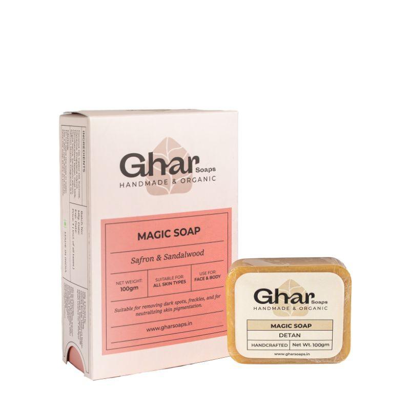 ghar soaps sandal wood and saffron bath soap bar