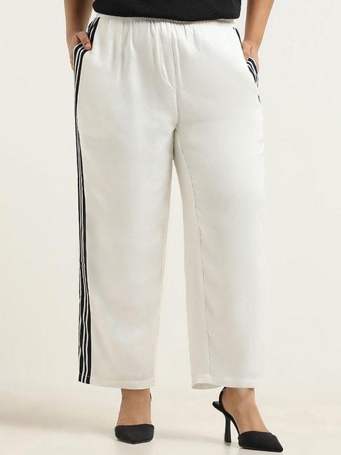 gia by westside white striped pants