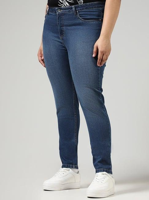 gia by westside mid blue denim jeans