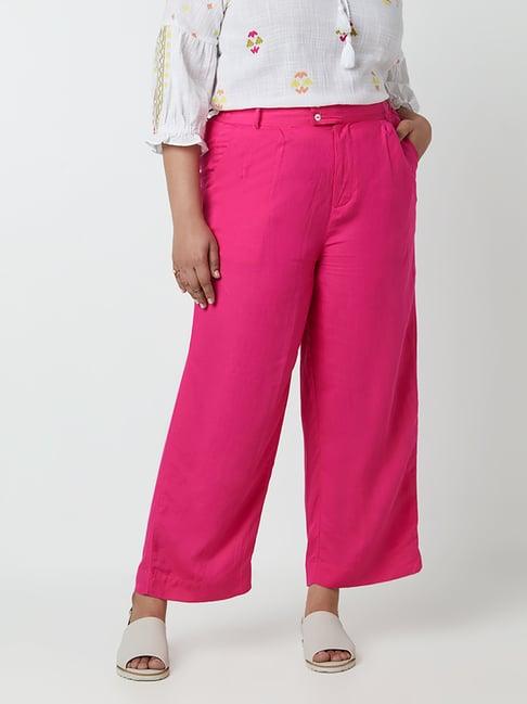 gia curves by westside magenta flared pants