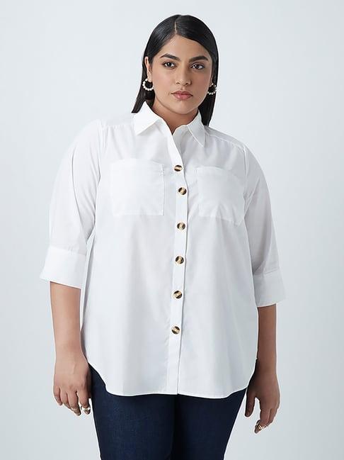 gia curves by westside white shirt
