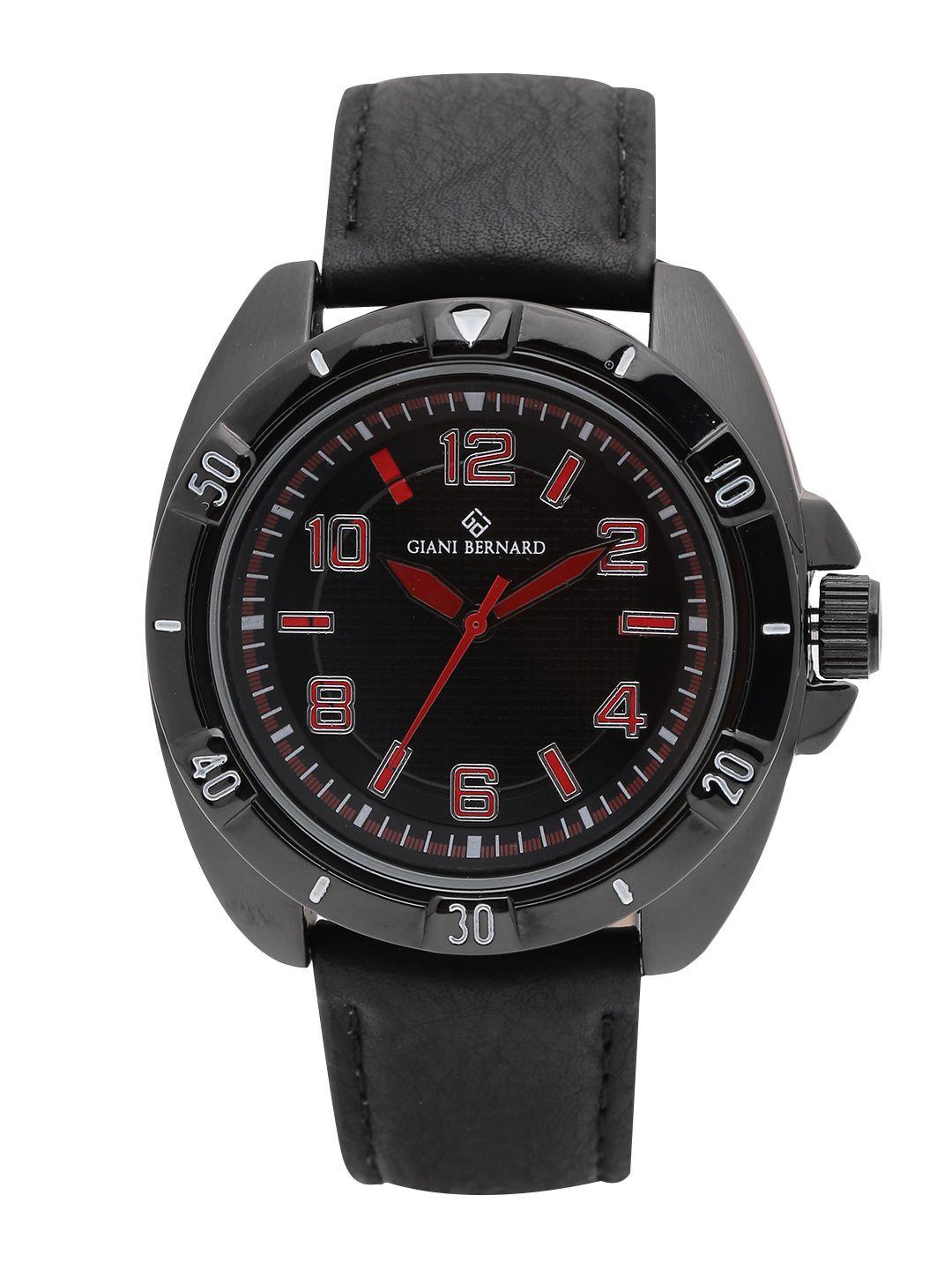 giani bernard men black analogue watch 110e