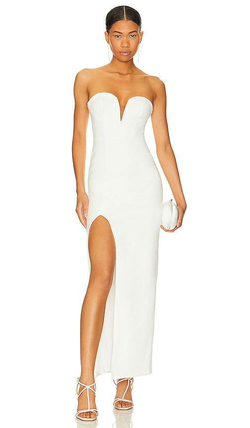 gianna sweetheart slit gown