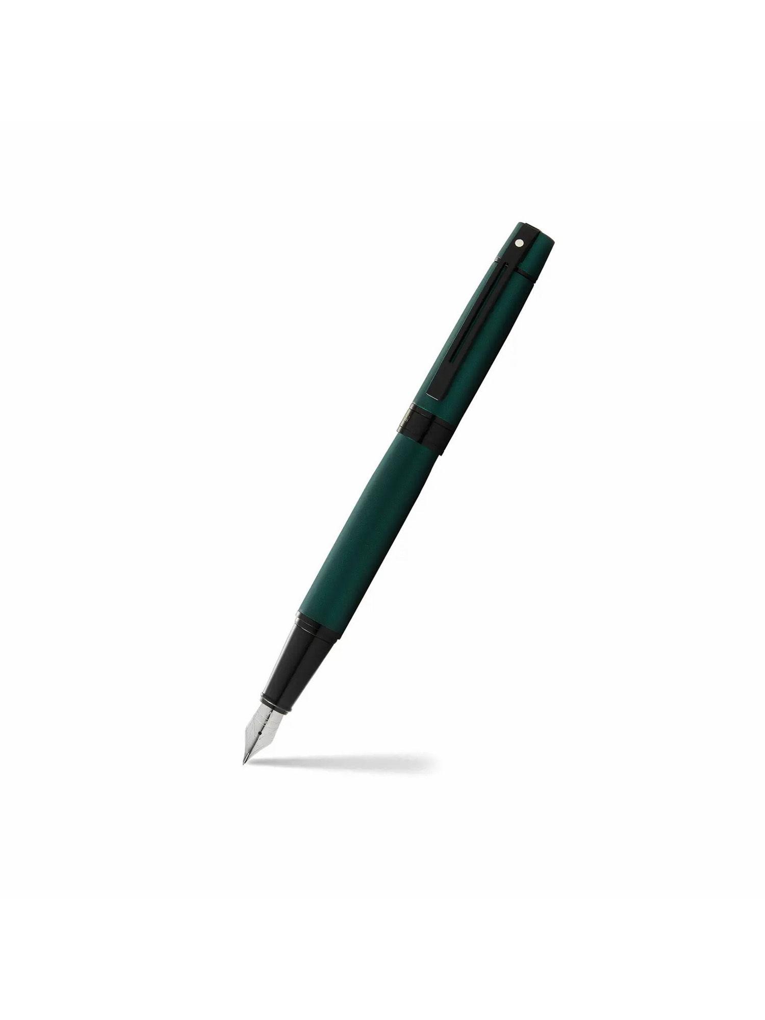 gift 300 lacquer fountain pen -fine – matte green with polished black trim