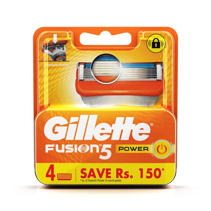 gillette fusion power shaving razor blades (cartridge) 4s pack