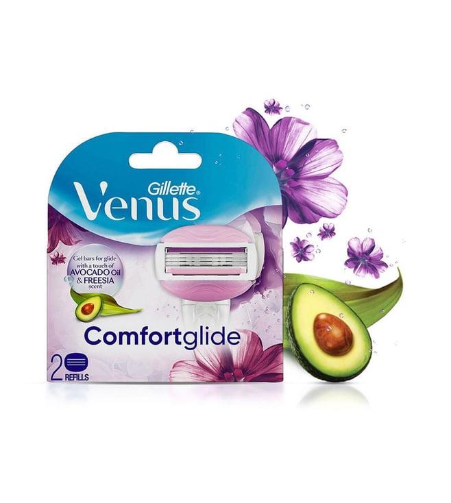 gillette venus comfortglide hair removal razor cartridges for women - pack of 2