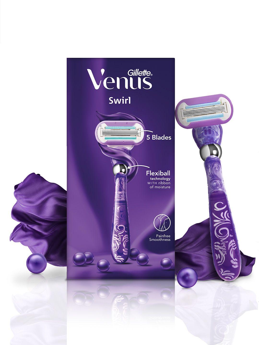 gillette venus women swirl hair removal razor - purple