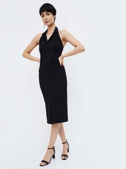 ginger by lifestyle black bodycon dress