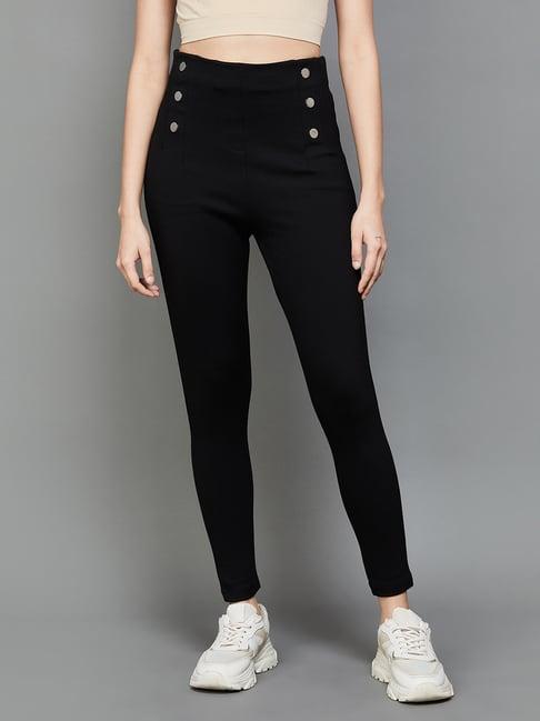 ginger by lifestyle black high rise jeggings