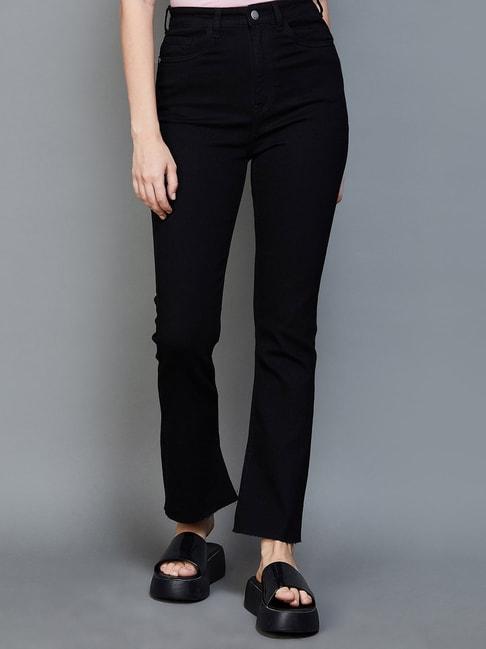 ginger by lifestyle black mid rise jeans