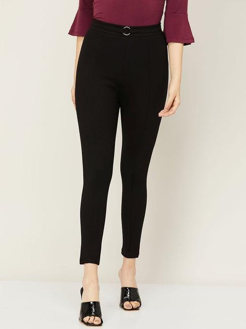 ginger by lifestyle black mid rise pants