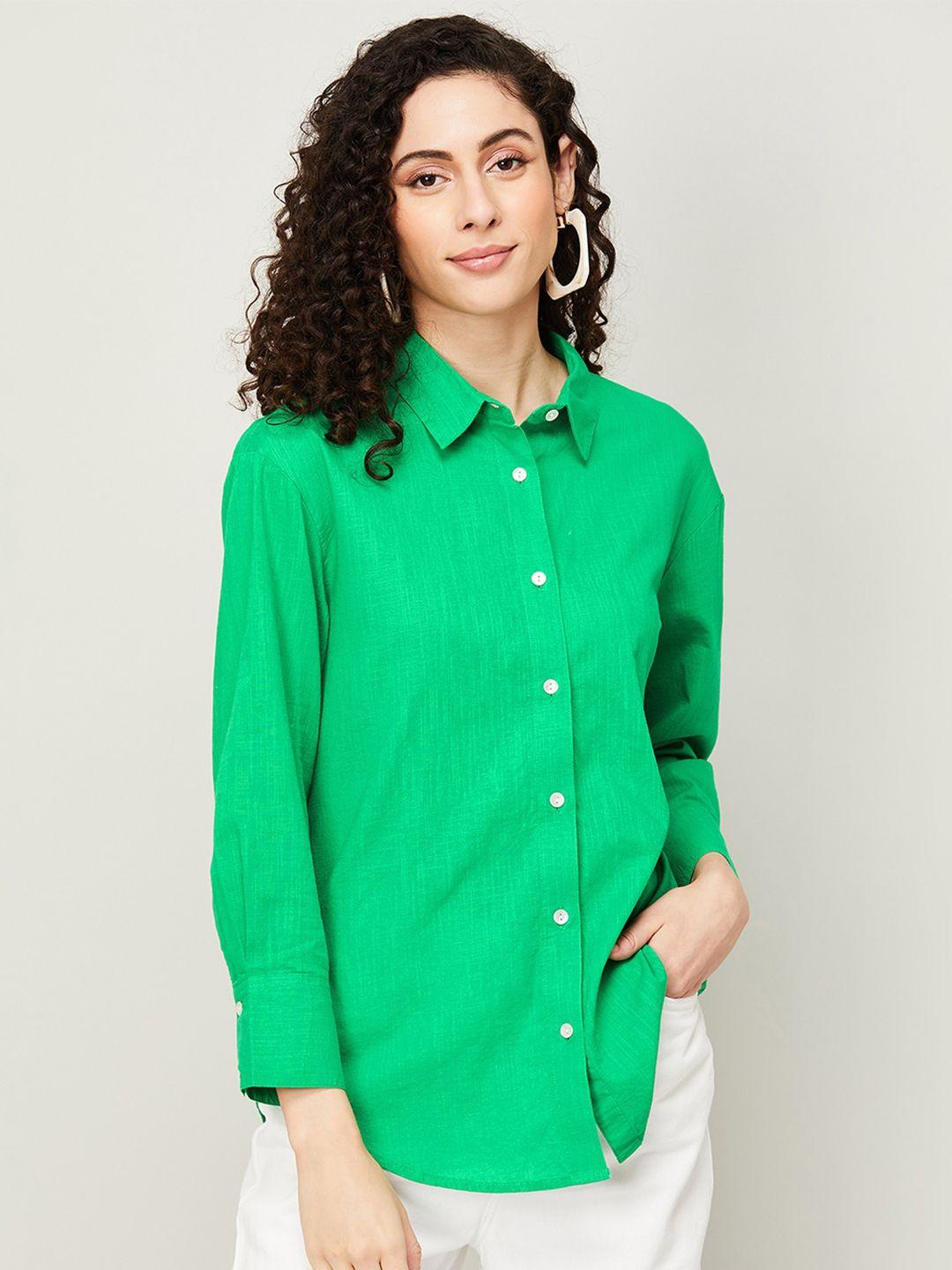 ginger by lifestyle cuffed sleeves shirt style top