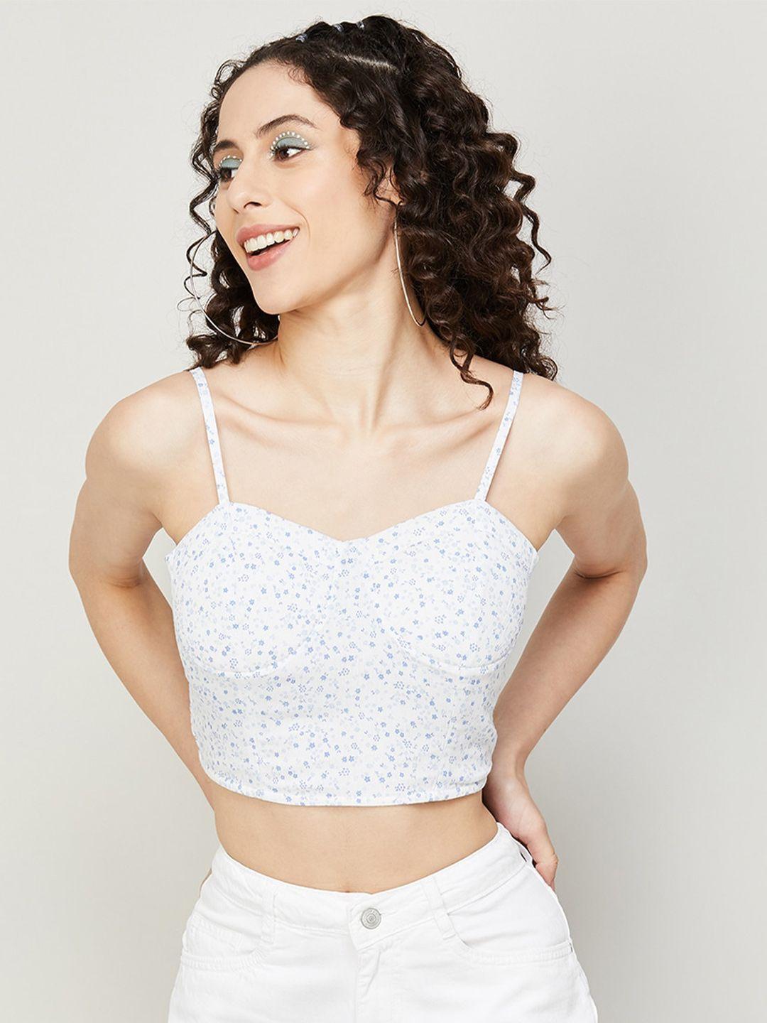 ginger by lifestyle floral bralette crop top