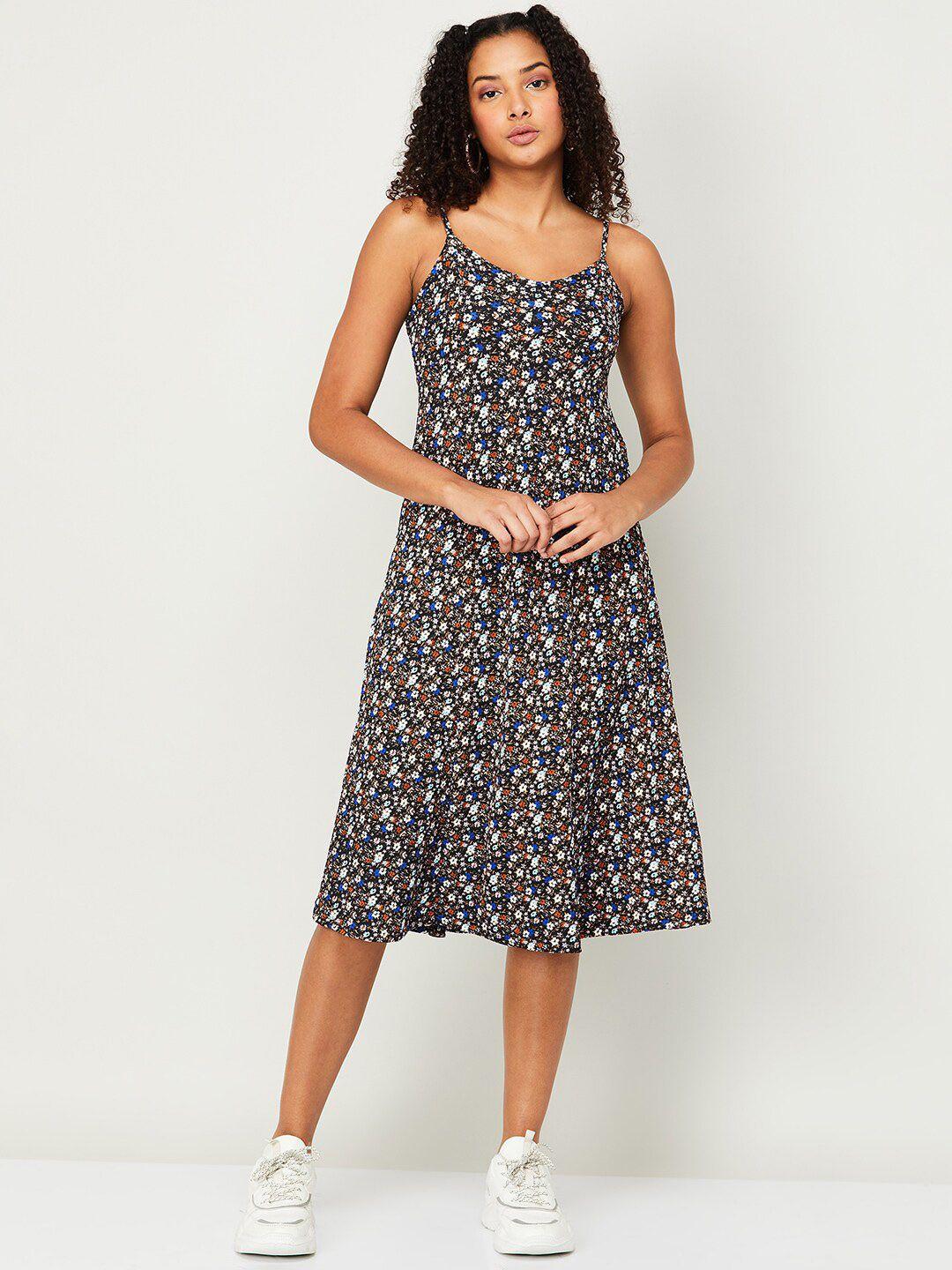 ginger by lifestyle floral print fit & flare dress