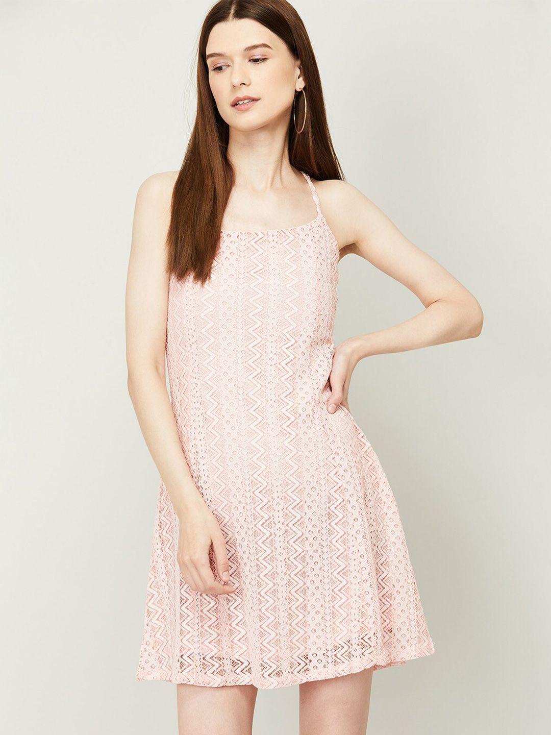 ginger by lifestyle pink a-line dress
