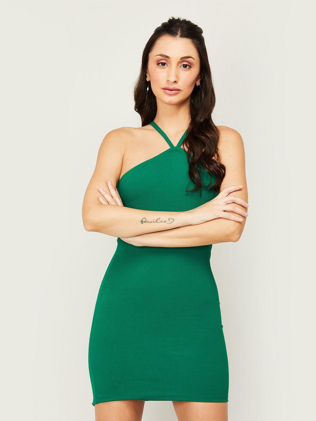 ginger by lifestyle shoulder strap bodycon mini dress