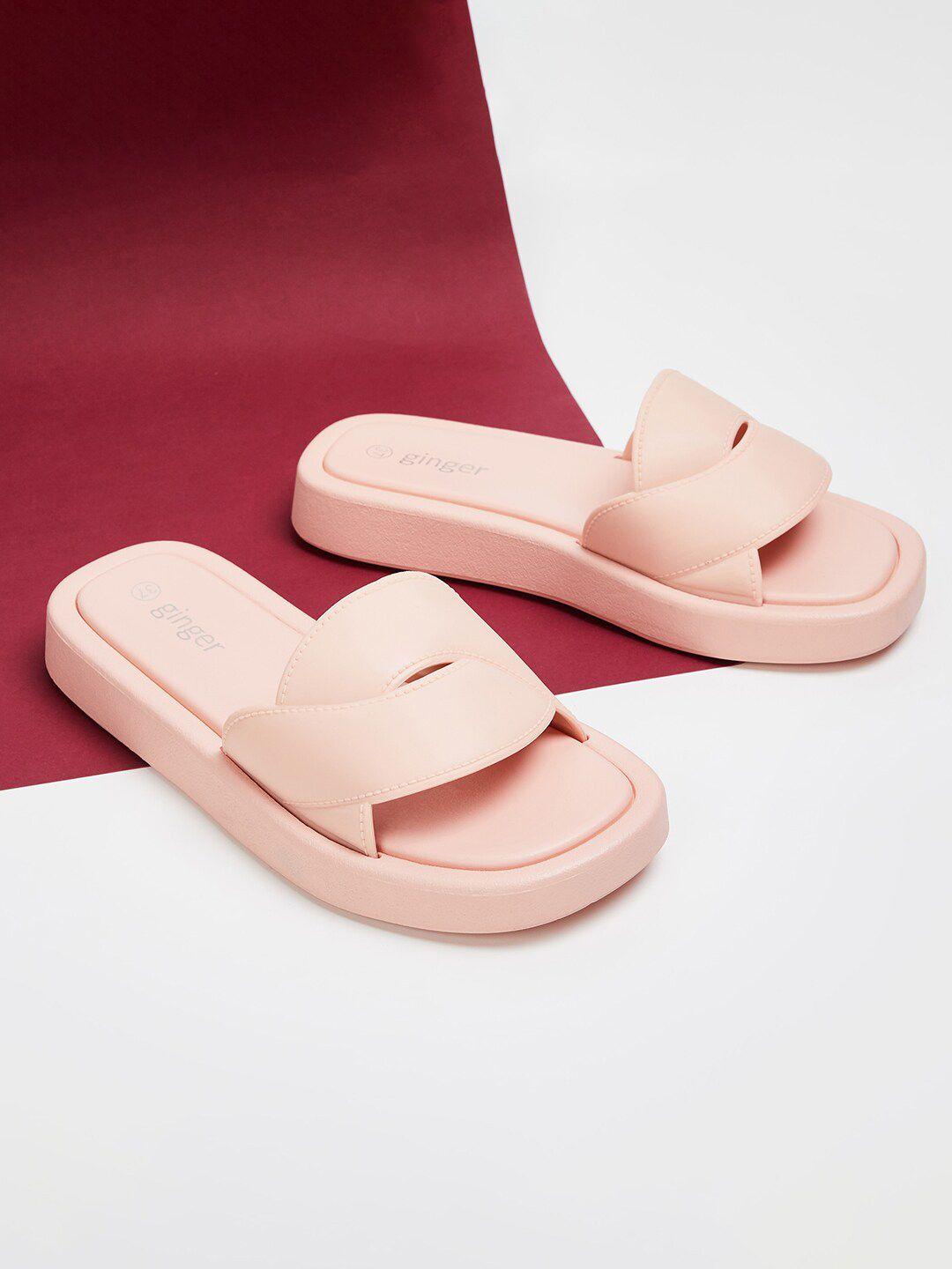 ginger by lifestyle textured rubber sliders