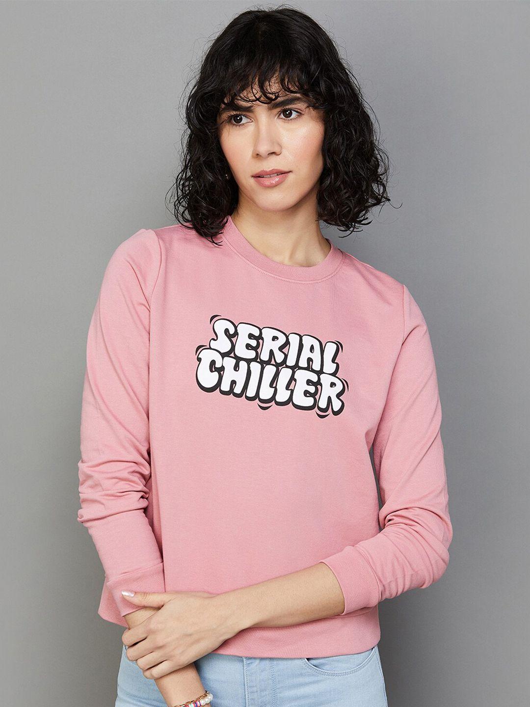 ginger by lifestyle typography printed cotton pullover