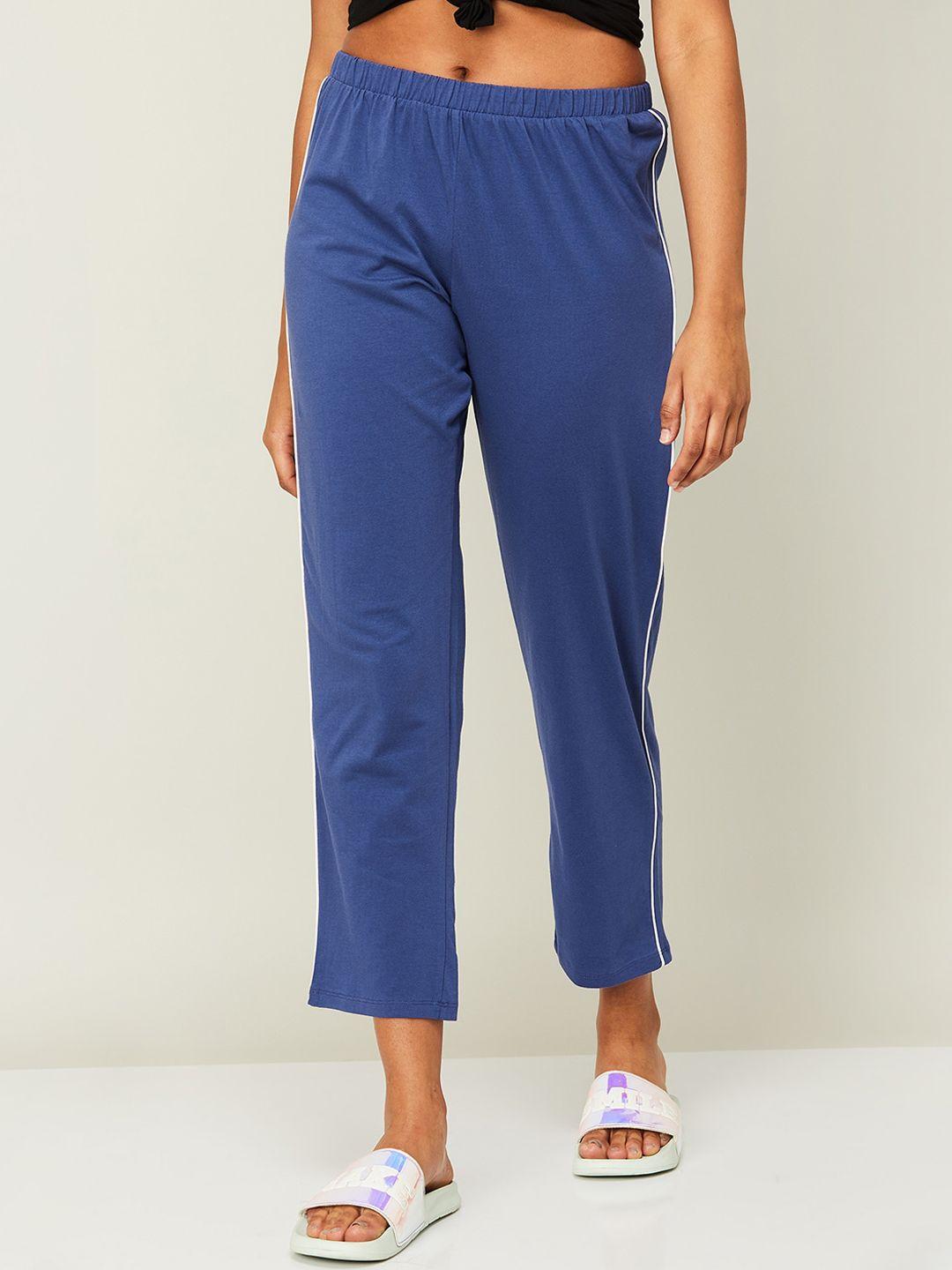 ginger by lifestyle women mid-rise cotton lounge pants