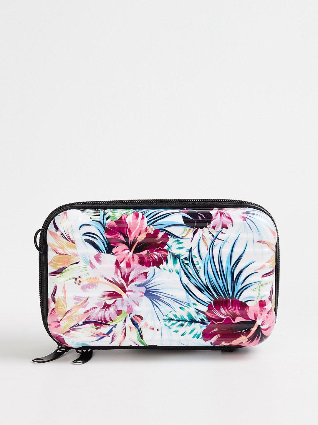 ginger by lifestyle women multicoloured floral printed structured sling bag