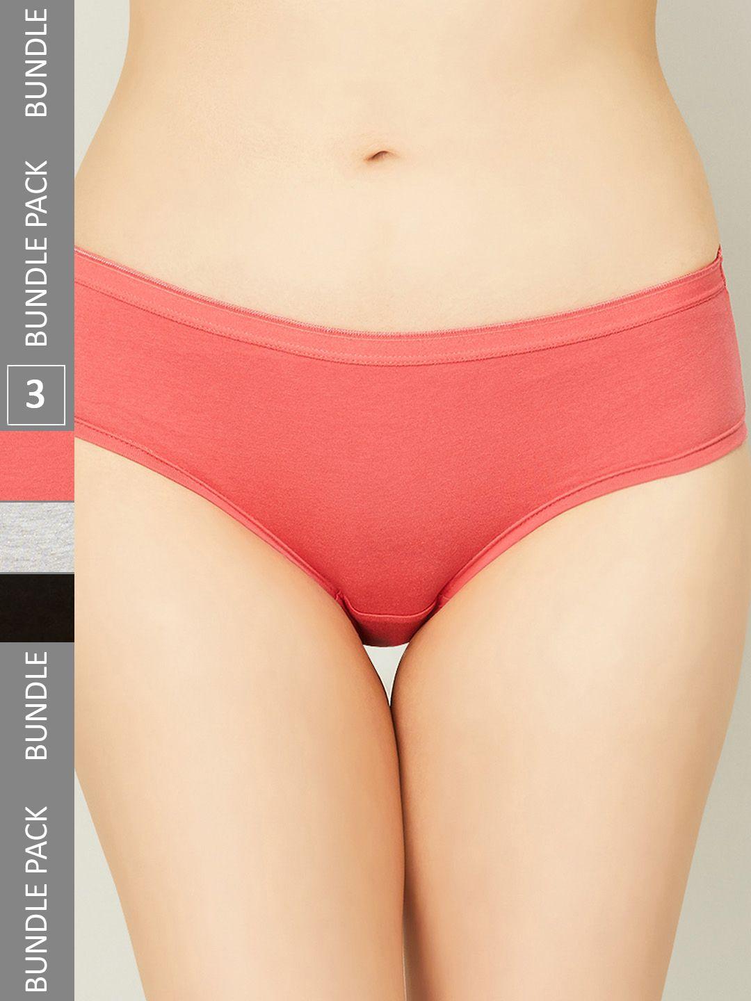 ginger by lifestyle women pack of 3 anti bacterial basic briefs