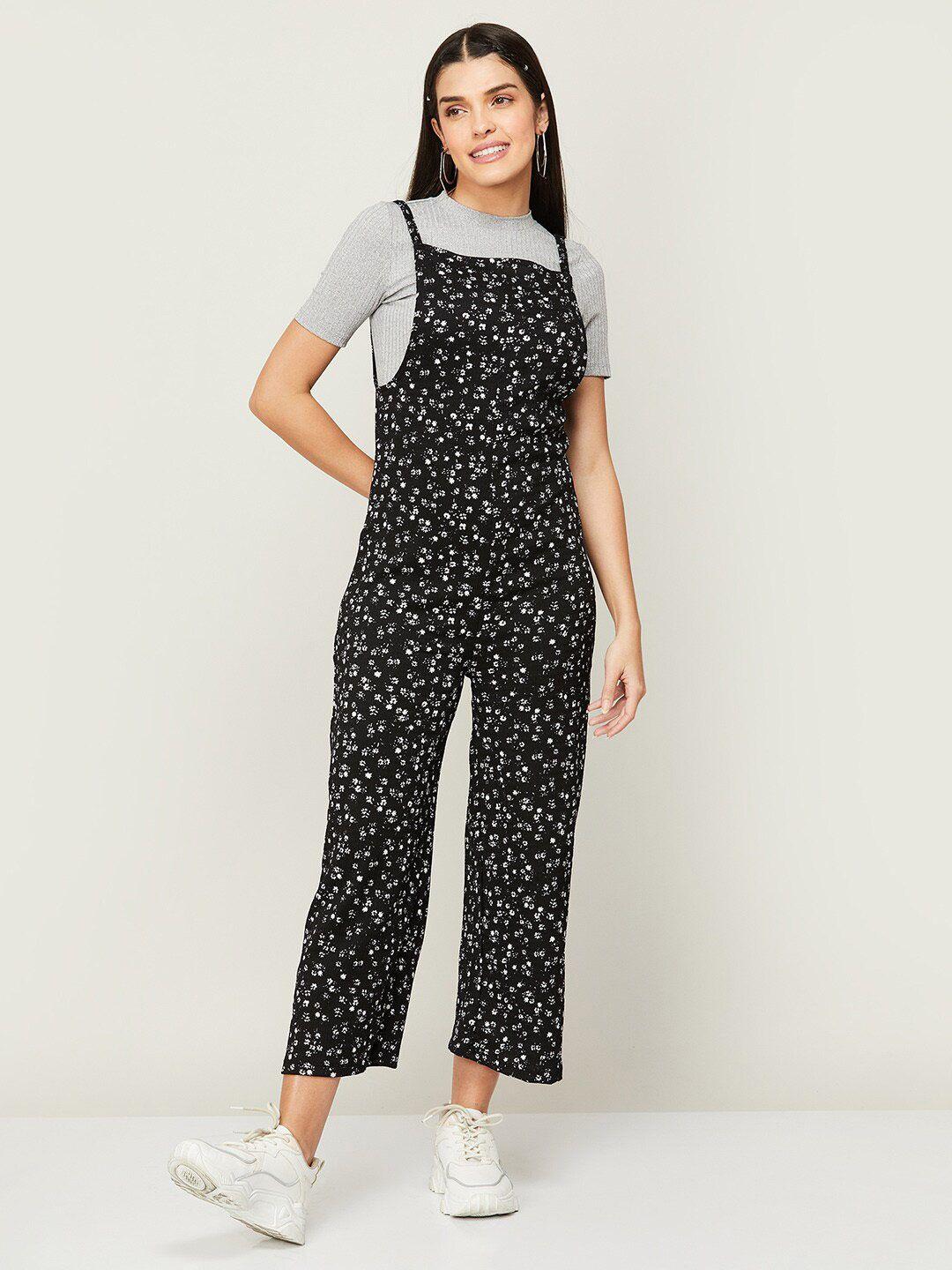 ginger by lifestyle women printed basic jumpsuit