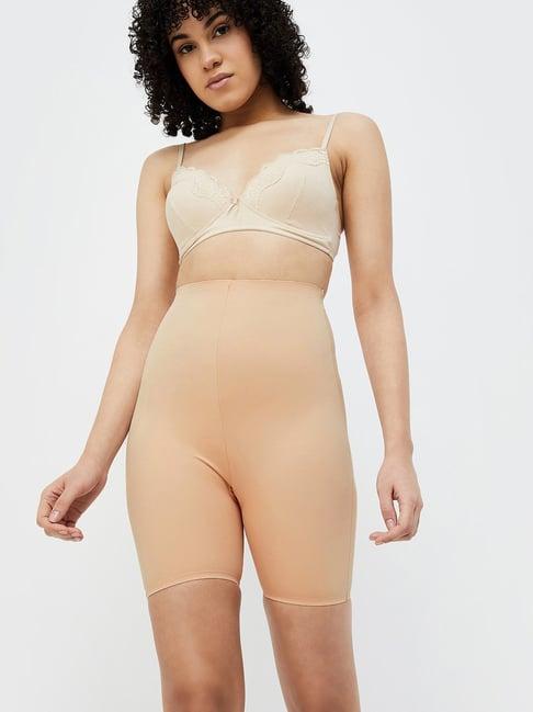 ginger by lifestyle beige blended tummy and thigh shaper
