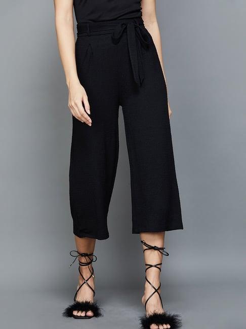 ginger by lifestyle black cropped pants