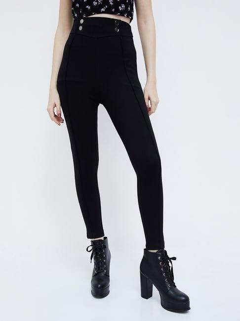 ginger by lifestyle black high rise pants
