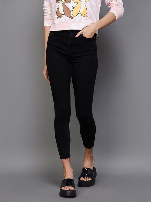 ginger by lifestyle black mid rise jeans