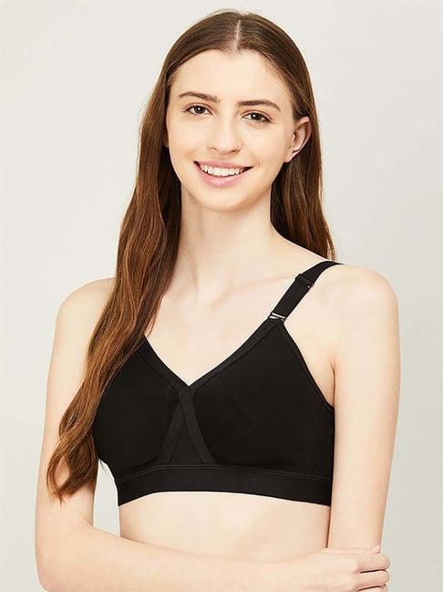 ginger by lifestyle black minimizer bra