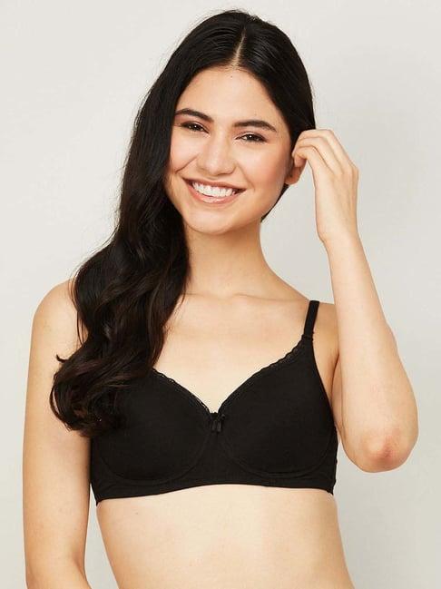 ginger by lifestyle black padded bra