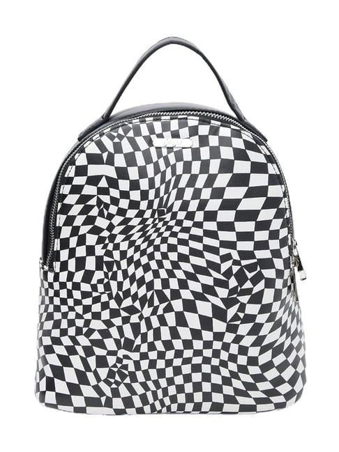 ginger by lifestyle black printed backpack