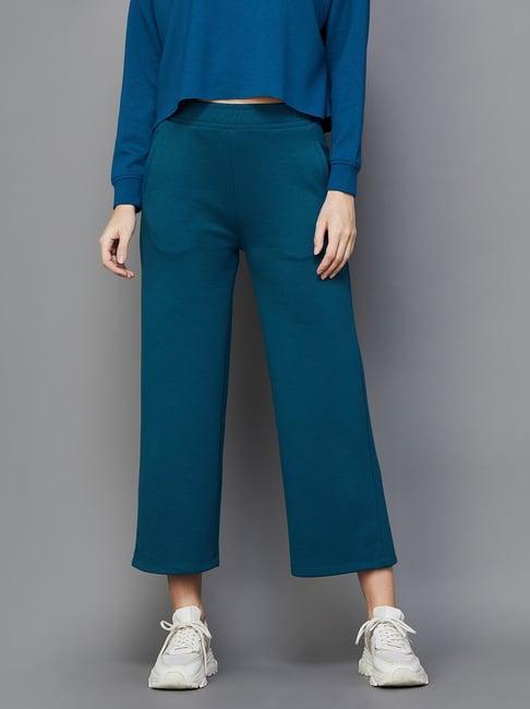 ginger by lifestyle blue mid rise pants