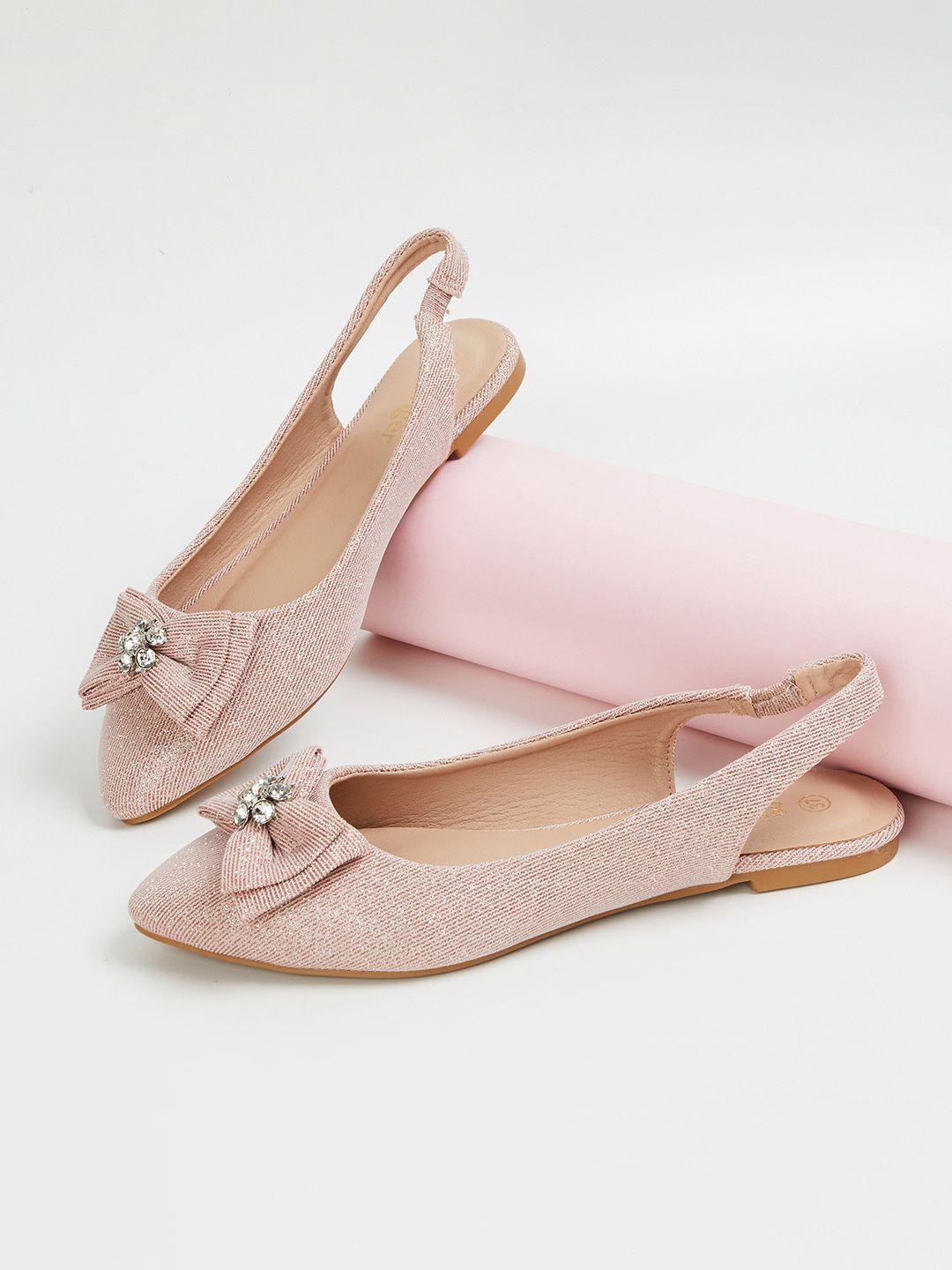 ginger by lifestyle bow detail slingback mules