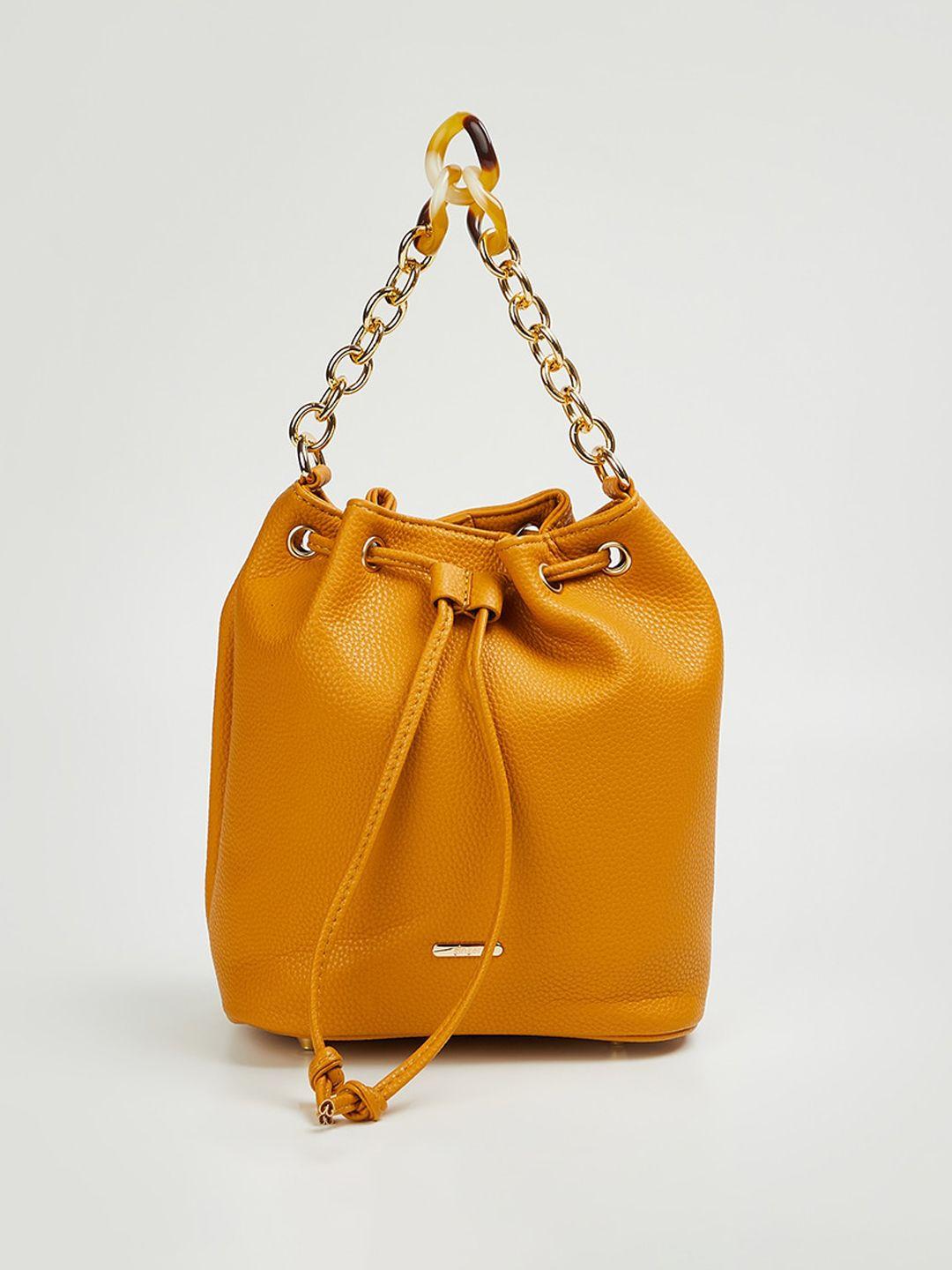 ginger by lifestyle bucket hobo bag with bow detail