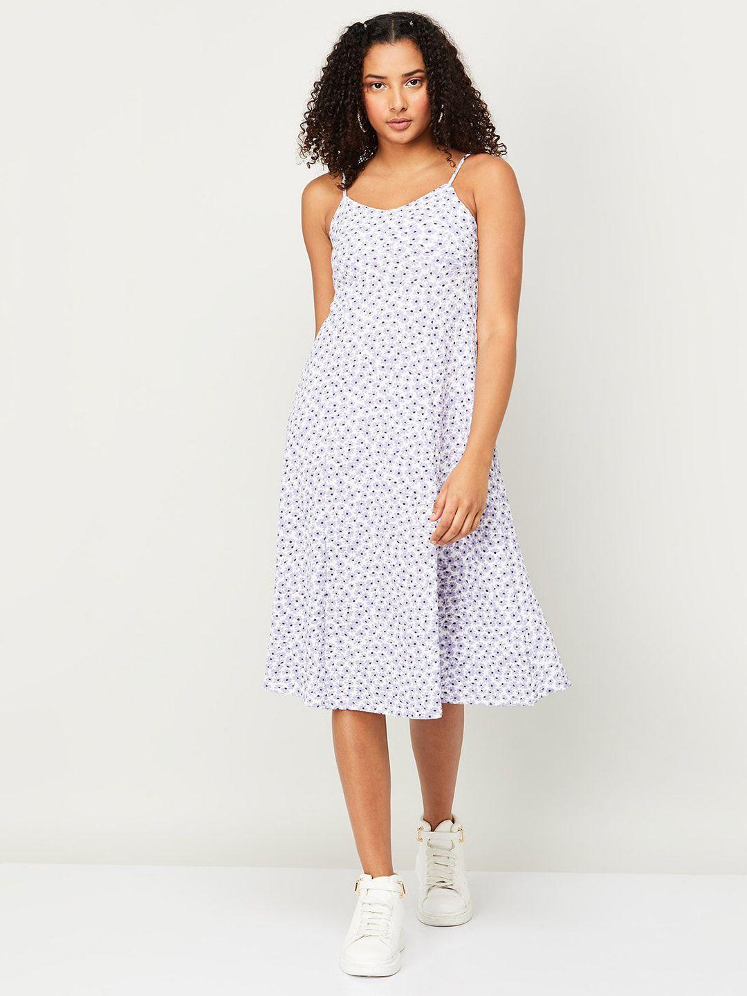 ginger by lifestyle floral print a-line dress