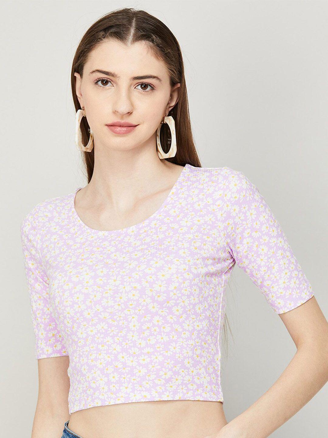 ginger by lifestyle floral print crop top