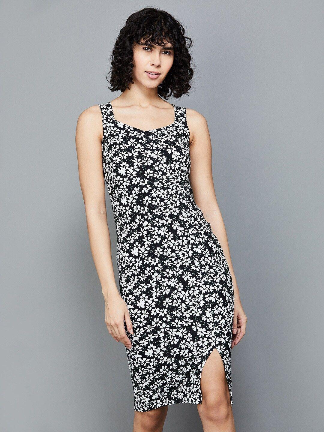 ginger by lifestyle floral printed a line dress