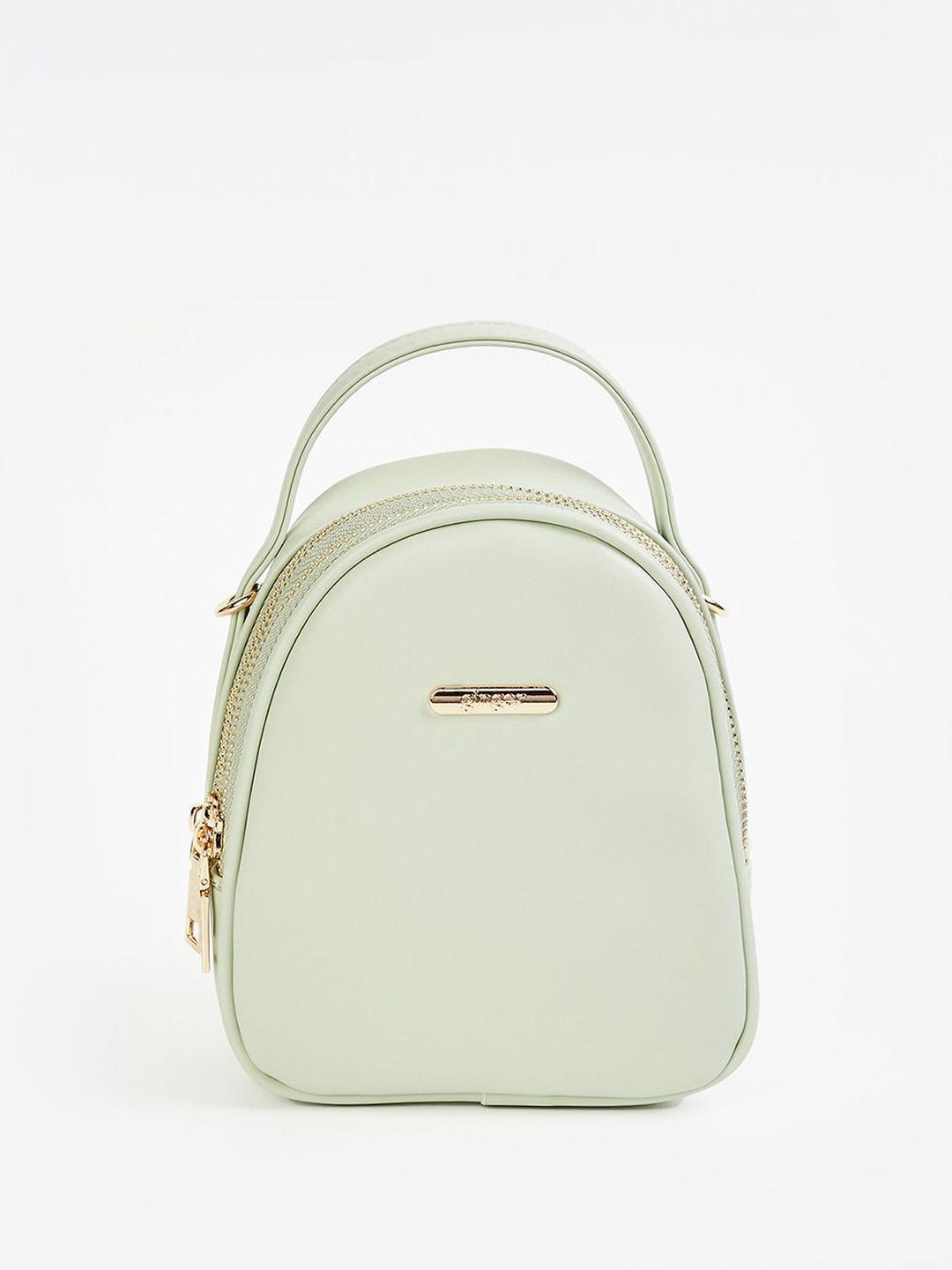 ginger by lifestyle green pu sling bag