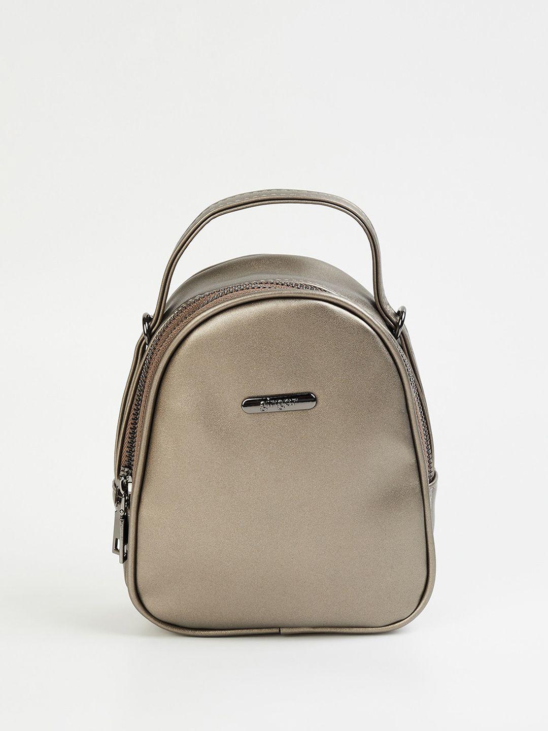 ginger by lifestyle grey pu sling bag