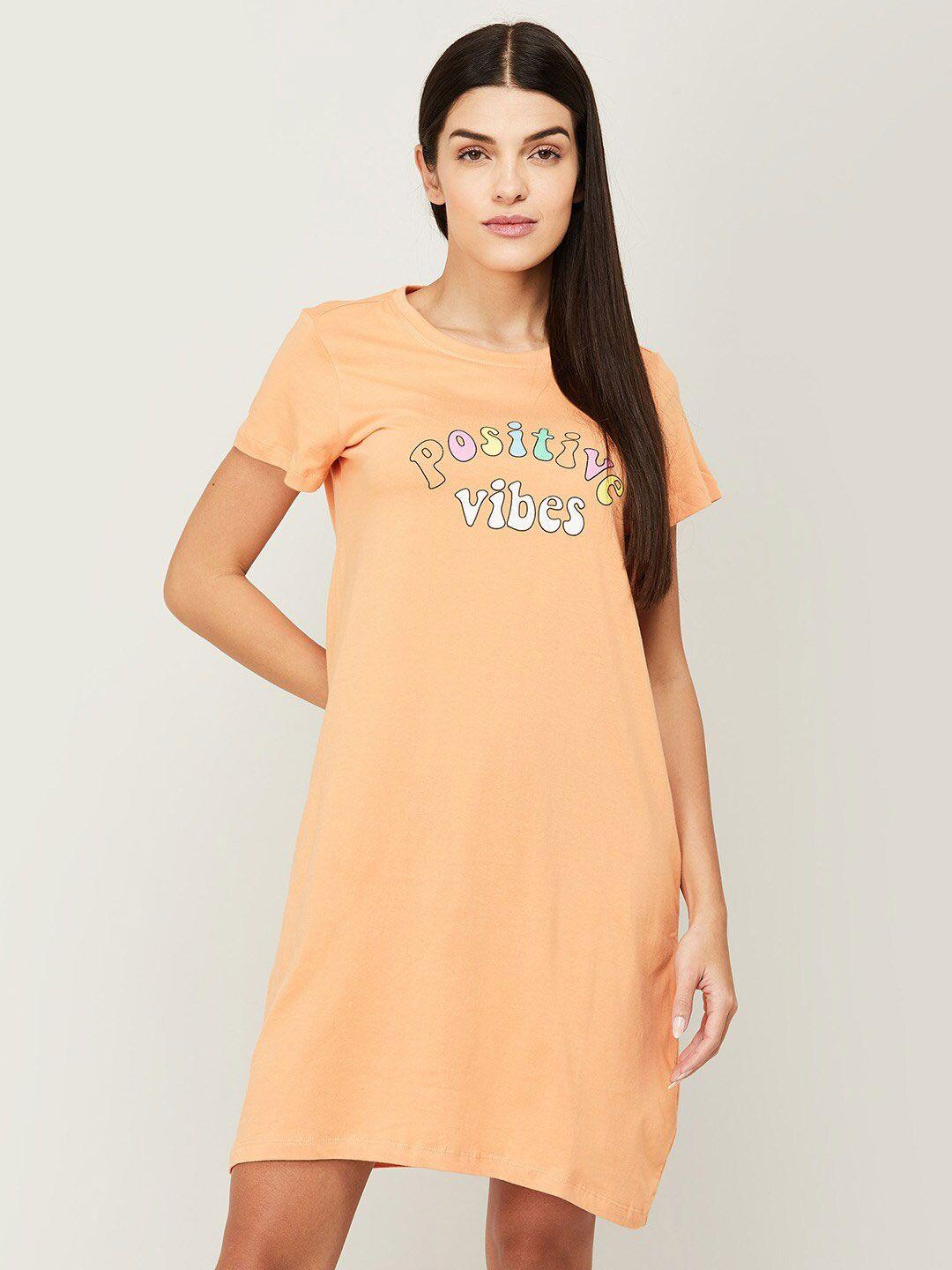 ginger by lifestyle grey t-shirt dress