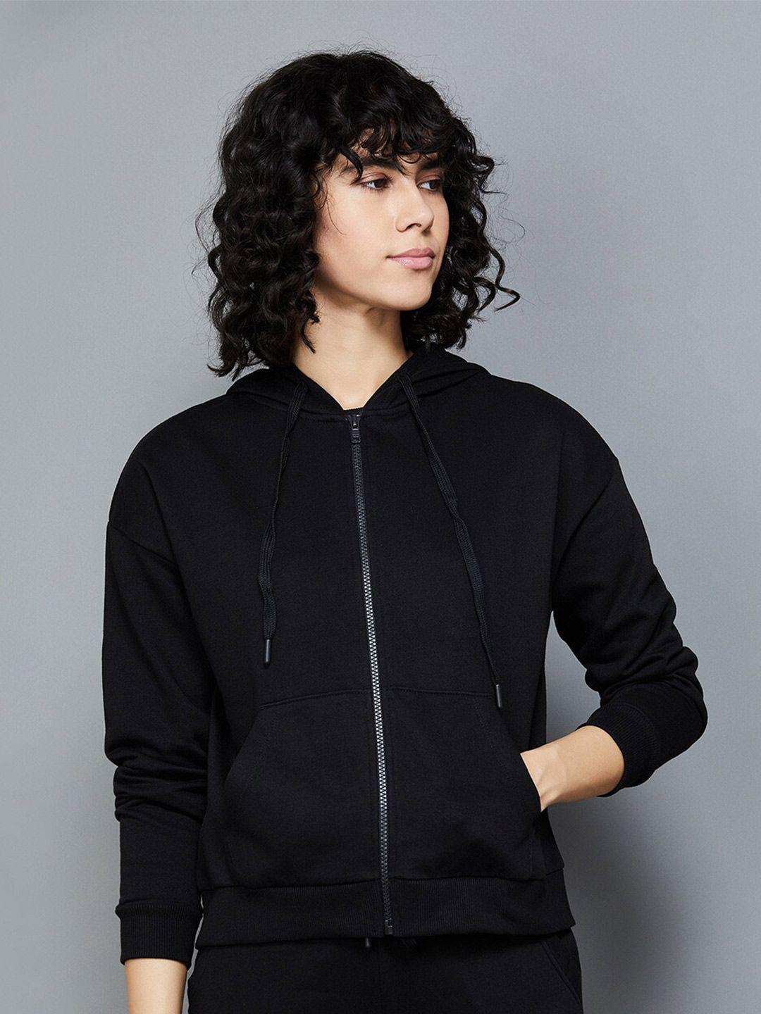 ginger by lifestyle hooded front open sweatshirt