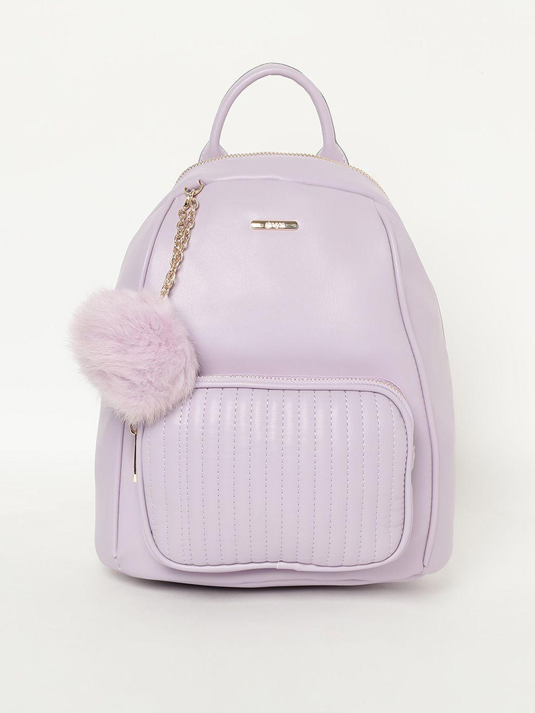 ginger by lifestyle lavender women solid backpack