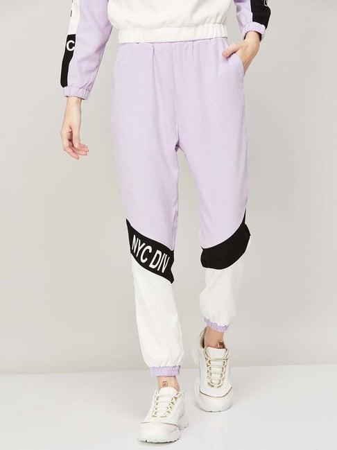 ginger by lifestyle lilac mid rise joggers